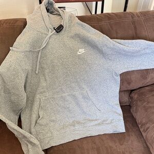 Nike Men's Light Gray Hoodie